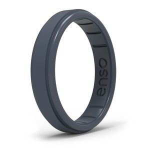 ENSO Rings RISE THIN Silicone Ring - SLATE